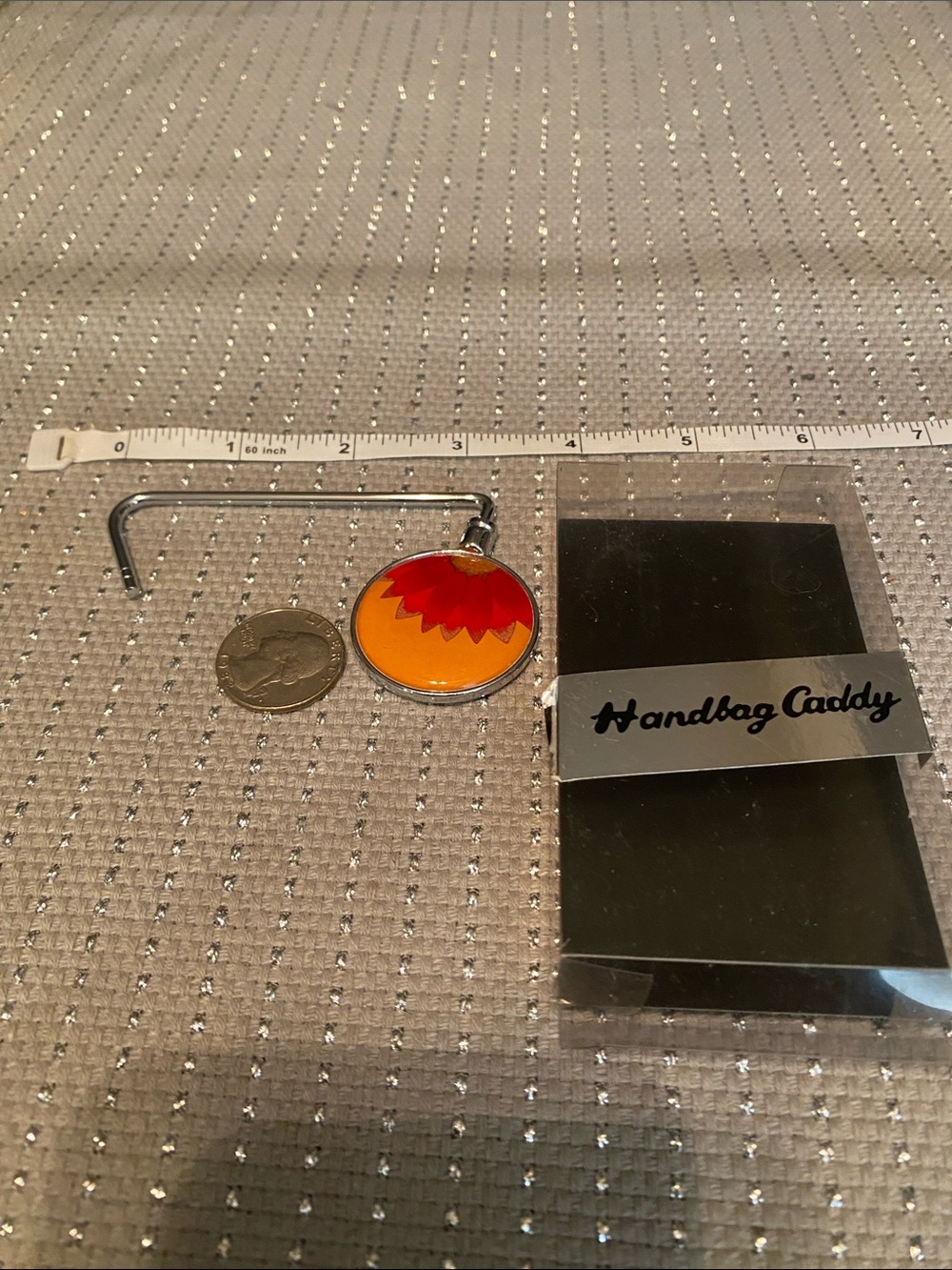 Orange & Red Purse Hook by